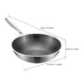 thumbnail image 2 of OUNONA Small Wok Pan Stainless Steel Wok With Handle 1Set, 2 of 5