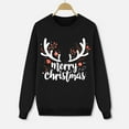 thumbnail image 2 of Fiaer Merry Christmas Family Sweatshirts Funny Graphic Long Sleeve Xmas Pullover Crew Neck Baggy Trendy Lightweight Comfort Holiday Tops Men XL, 2 of 5