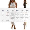 thumbnail image 3 of Maqroz Womens Fishnet Cover Up Dress Halter Neck Long Beach Swimsuit Coverups Sleeveless Maxi Dress Sheer Mesh Bodycon Swimwear, 3 of 3