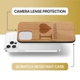 thumbnail image 6 of Case Yard Wooden Case Outside Soft TPU Silicone Slim Fit Shockproof Wood Phone Cover for Girls Boys Men and Women Supports Wireless Charging I Love Istanbul Design case for iPhone-12-Pro-Max, 6 of 7