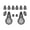 SS1024LR, variant on 2pcs Henna Stencils for Women Moon Flower Pattern Templates for Hand Fingers Henna Stencil for Ramadan Body Decor