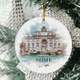 thumbnail image 2 of Rome Christmas Ornament, Rome Ornament, Christmas Ornaments, Rome Personalized, Rome Custom Ornament, Christmas, Rome Bauble, Rome, Italy SG3upB, 2 of 4