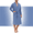 Blue, variant on 100% Cotton Mens Robe Lightweight Long Kimono Bathrobe with Pockets Cozy Knit Spa Robes Breathable Shower Bath Robes(Deep Gray,M)