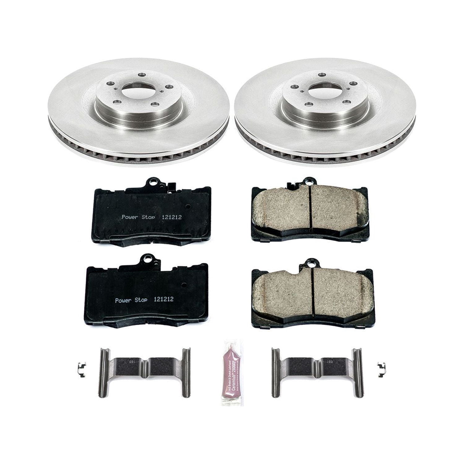 Power Stop Front Stock Replacement Brake Pad and Rotor Kit KOE6355
