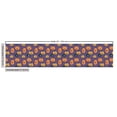 thumbnail image 2 of Ambesonne Halloween Fabric by the Yard Upholstery, Spooky Pumpkins Pattern, 2 Yards, Orange and Violet, 2 of 4