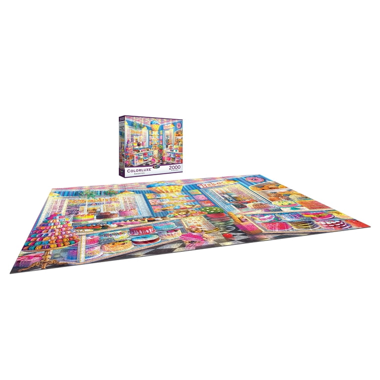 RoseArt Colorluxe 2000-Piece Main Street Bakery Jigsaw Puzzle