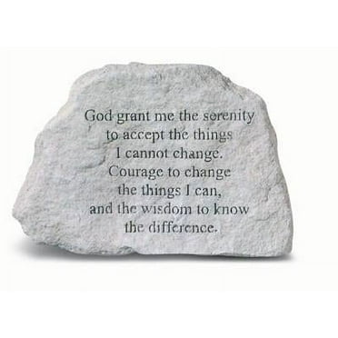 God Grant Me Inspirational Garden Stone