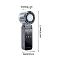 thumbnail image 3 of Taicans Portable Handheld Turbo Fan,Handheld Portable Fan with Ice Cooler,Rechargeable Personal Fan,Foldable,High Speeds,Led Display,for Outdoor Activities,Travel,Working Gray, 3 of 6