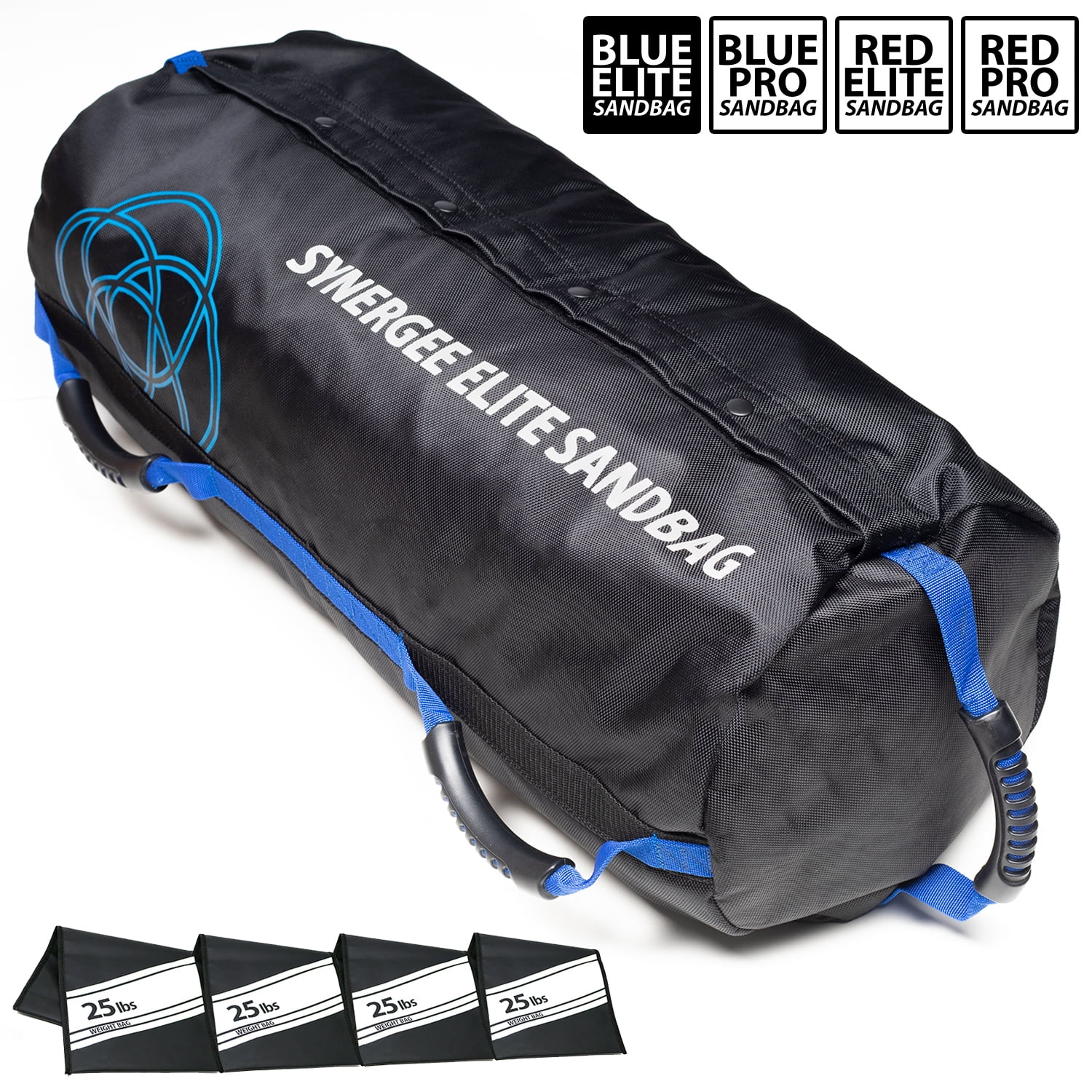 Synergee Adjustable Fitness Sandbag with Filler Bags 10-40lbs and 25-100lbs Heavy Duty Weight Bag 