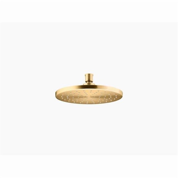 Kohler 8 in. Rainhead with Katalyst Air-Induction Technology - 2.5 Gpm, Vibrant Brushed Moderne Brass