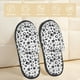 thumbnail image 2 of Fotbe Black Footprints Pantuflas Peludas para Mujer con Estampado, Zapatillas de Peluche, Zapatos de Invierno para Casa, Uso Interior y Exterior-Medium, 2 of 8