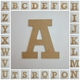 Craft Wooden Unfinished Letter 4" Y, Wood Wall Letter, Rockwell Font