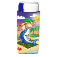 thumbnail image 1 of "Caroline's Treasures APH2488MUK Delfines tomando el sol en la playa Michelob Koozies para latas delgadas, multicolor" Caroline's Treasures APH2488MUK, 1 of 1