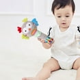 thumbnail image 2 of Animal Shape Baby Rattle Toys Early Educational Stuffed Handbells Soft Cartoon Owl, 2 of 7