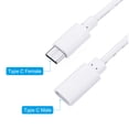 thumbnail image 3 of Unique Bargains Type C Extension Cable with ON/Off Switch Extension Power Cords Adapter with LED Indicator White, 3 of 5