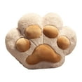 thumbnail image 1 of Cojín con forma de pata de gato, manta y almohada. Juego de almohadas versátil, ideal como regalo de cumpleaños o para el sofá. Marrón claro, 1 of 9