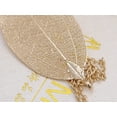 thumbnail image 4 of Leaf Pendant Golden Tone Intricate Adjustable Fashion Necklace for Women Gift, 4 of 4