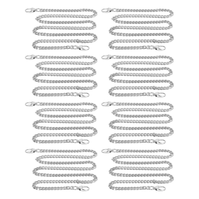 Metal Craft Chain,8 Pcs 1m Aluminum Aluminum Curb Chain Curb Chain Multi-Functional