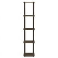 thumbnail image 2 of Furinno 11.6 W x 11.6 D x 57.7 H 5-Shelf Decorative Shelves, Brown, 2 of 6