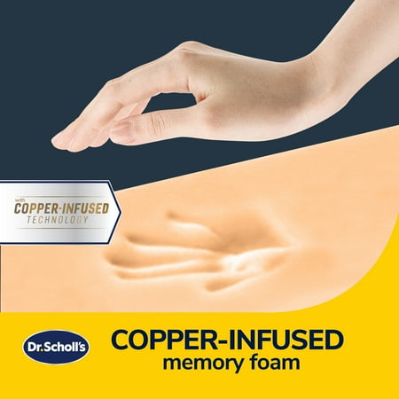 Dr. Scholl's Copper Infused Heat Press Grip Memory Foam Truck Steering Wheel Cover