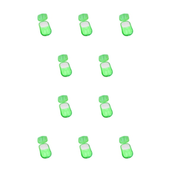 Soidarity 20 unidades/caja de papel para lavar a mano, reemplazo portátil, de un solo , para viajes, Hotel, barbacoa, senderismo, placa, Verde 10Conjunto