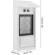thumbnail image 3 of Termómetro para interiores y exteriores, monitor de temperatura inalámbrico digital a prueba de agua (blanco). Afortunado Sencillez, 3 of 4