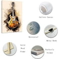 thumbnail image 2 of ZHONGYUTONG Guitar Canvas Wall Art Abstract Vintage Guitar Painting Prints Musical Themed Picture for Concert House Bar Wall Decor Framed (20.00" x 30.00"), 2 of 6