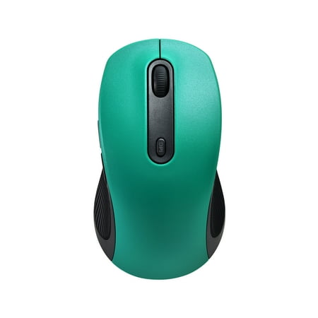 onn. 5-Button Wireless Bluetooth Ambidextrous Mouse USB Nano Receiver, Green