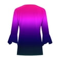 thumbnail image 4 of Babysbule Womens Cardigans Fashion Woman 3/4Sleeve T-Shirt Open Front Cardigan Outerwear Printing Blouse Coat Tops Women's Top Blouse, 4 of 5