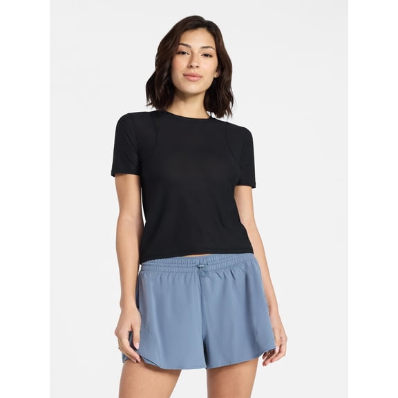 Avia Women's Mesh Tee with Short Sleeves, Sizes XS-XXXL