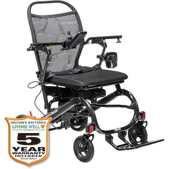 Drive Medical CarbonTouch Power Wheelchair with 5-Year Extended Warranty