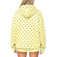 thumbnail image 5 of Women Polka Dot Hoodie Oversized Fleece Hooded Sweatshirt Long Sleeve Drop Shoulder Graphic Print Hoodies with Pocket XL, 5 of 5