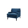 thumbnail image 1 of Enzo Recessed Arm Lawson Accent Chair Satin Teal, 1 of 14