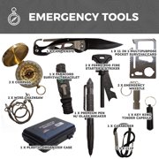 Sirius Survival Pre-Packed Emergency Survival Kit/Bug Out Bag for 2 - Over 150 Pieces, Camo, 50BOB01-CMO