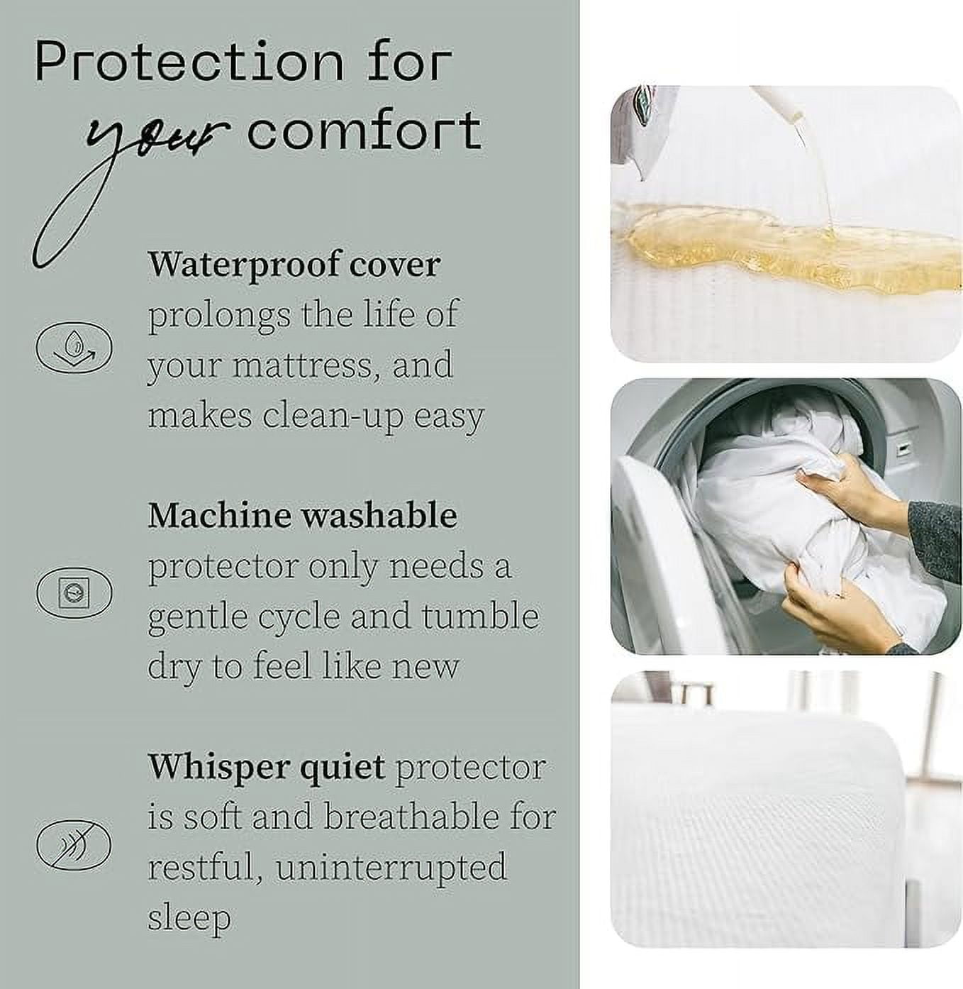 Coop Home Goods King Waterproof Mattress Protector Sheet