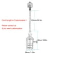 thumbnail image 3 of FSLiving Rose Gold E26 Socket with Switch Retro Classic Design H-Type Track Light 39.3 Inches Twisted Cord Pendant Lamp for Aisle Loft Farmhouse DIY,Customizable (No Bulb,No Ceiling Track) - 1 Light, 3 of 8
