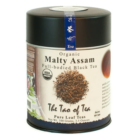 - The Tao of Tea, Organic Malty Assam Tea, Loose Leaf Tea, 3.5 Oz Tin