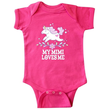 

Inktastic My Mimi Loves Me Unicorn Gift Baby Girl Bodysuit