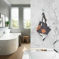 thumbnail image 2 of Yayeee 2 Pack Hand Towels for Bathroom 100% Cotton 16" x 28" Soft Absorbent Kitchen Towel, White Halloween Ghosts, 2 of 7
