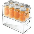 thumbnail image 3 of HLL 6 x Clear Organizer Storage Bin with Handle Compatible with Kitchen I Best Compatible with Refrigerators, Cabinets & Food Pantry - 10" x 5" x 6", 3 of 7