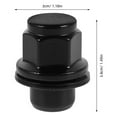 thumbnail image 2 of CHOK 2 Pcs Écrous d'Écrous de Pneu Noirs Écrous de Roue Robustes Verrous Compatibles avec Écrous d'Écrous de Camion Modèle, 2 of 8