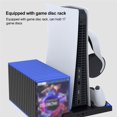 thumbnail image 4 of Consola De Juegos Base De Enfriamiento Ventiladores Duales Enfriador Controlador De Juegos Soporte De Disco De Carga Dual Para Ps5 Monstrate EL009058-00, 4 of 6
