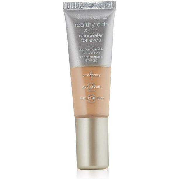 Neutrogena Healthy Skin 3in1 Concealer For Eyes, SPF 20, Light [10] 0.37 oz (Pack of 2