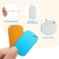thumbnail image 4 of Uxcell Aluminum Blank Tags Rectangle Metal Stamping Blanks Pet ID Label with Key Rings Silver 15Pcs, 4 of 6