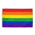 thumbnail image 2 of Bandera del orgullo arcoíris de 3 x 5 pies: colores vivos y resistente a la decoloración: banderas de la comunidad LGBTQ del desfile del mes del orgullo gay con ojales de latón, 2 of 5