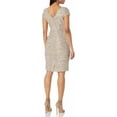 thumbnail image 2 of Alex Evenings Women's Cocktail V Neck Cap Sleeve Knee Length Sequin Dress, Women's, 2 of 3