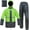 Fluorescent/Grey, variant on Rain Suit for Men Women Ultra-Lite Rain Gear Jacket with Pants 3-Piece Portable Ripstop(Black,Medium)