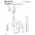 thumbnail image 3 of Kingston KB1571BLBS Victorian Single-Handle 2-or-4 Hole Kitchen Faucet with Brass Sprayer in Polished Chrome, 3 of 4