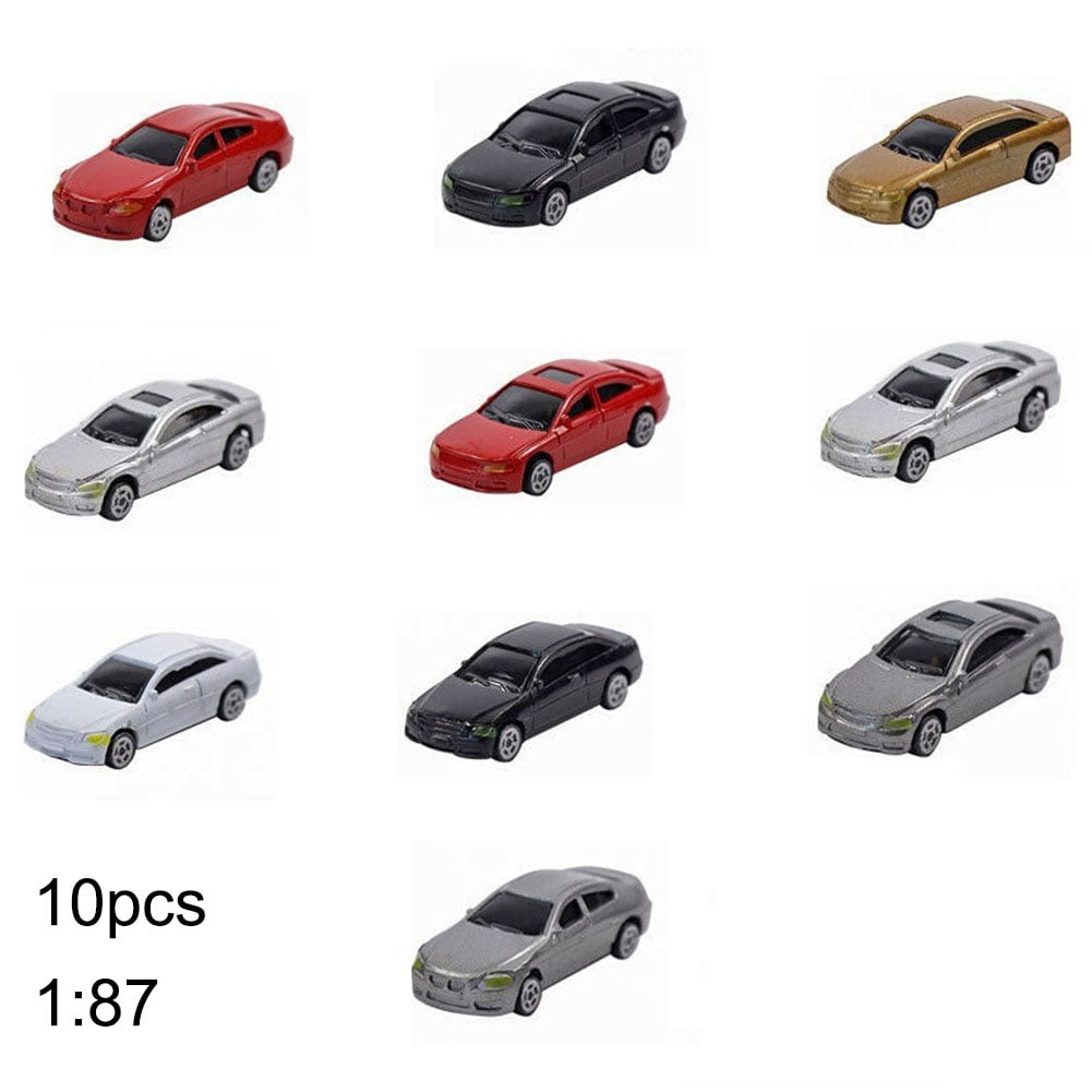 50x HO Scale Model Vehicle Car Toy 1/87 Architecture Model Train Scenery 