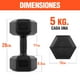 thumbnail image 5 of Mancuernas 5 Kg Hexagonales Set Par Altera Ejercicio Gym, 5 of 6